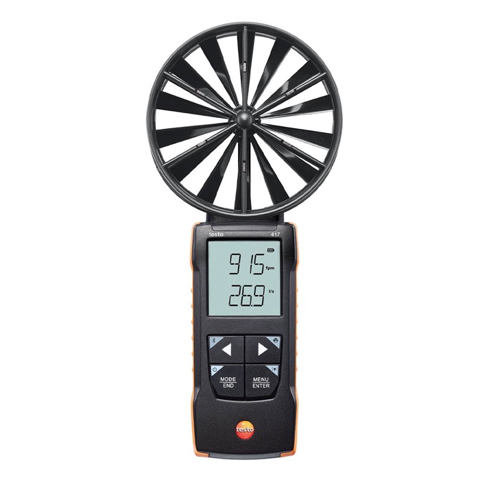 Vane anemometer, Testo